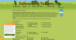 Desktop Screenshot of geocachingtoolbox.com
